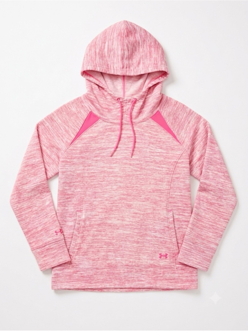 Under Armour Pink Heather Hooded Pullover Sweater